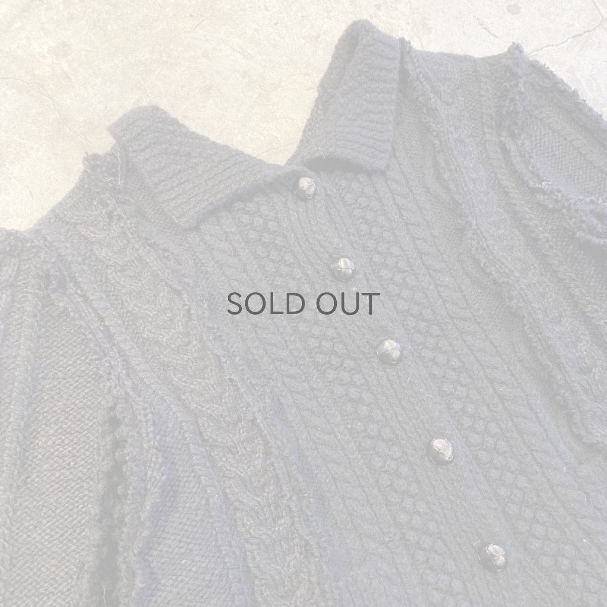 画像3: 【Wiz&Witch】"UNITED" PATCHWORK ALAN KNIT CARDIGAN / OS  (3)