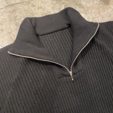 画像8: HALF ZIP DESIGN RIB DESIGN KNIT SWEATER / Ladies M (8)