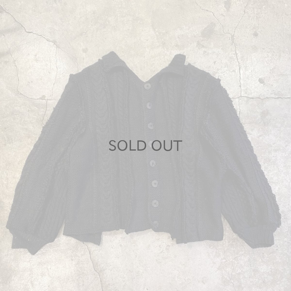 画像2: 【Wiz&Witch】"UNITED" PATCHWORK ALAN KNIT CARDIGAN / OS  (2)