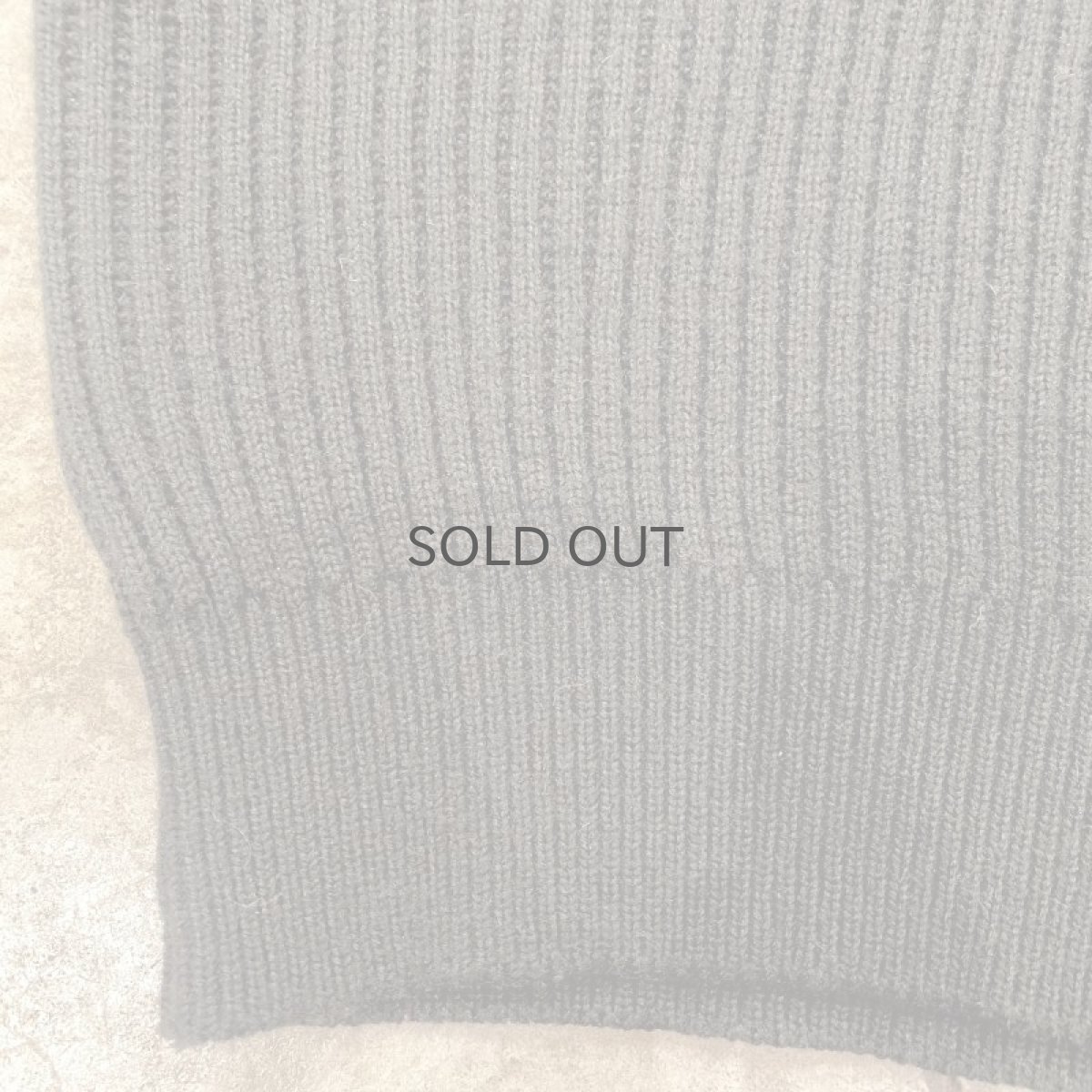 画像11: HALF ZIP DESIGN RIB DESIGN KNIT SWEATER / Ladies M (11)