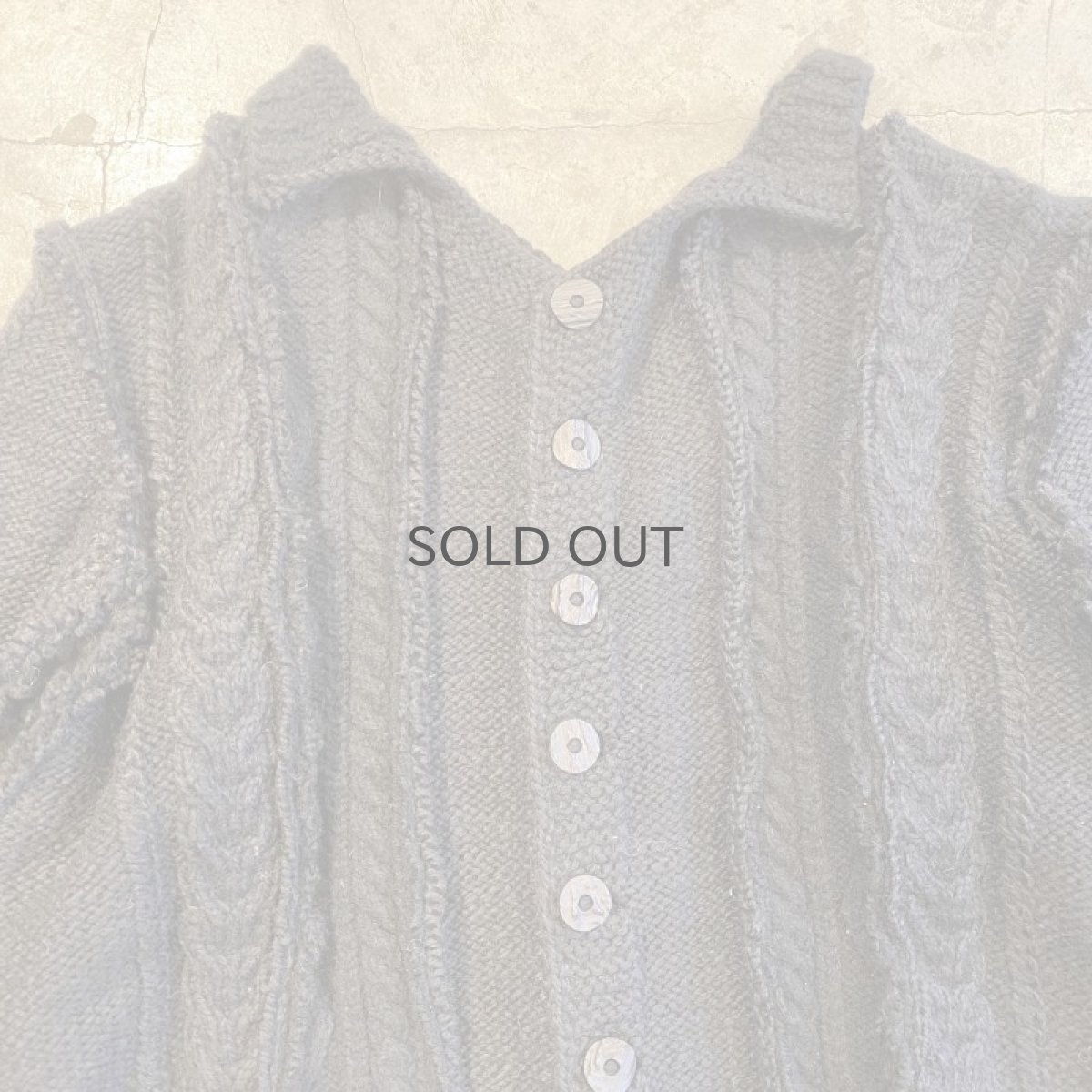 画像6: 【Wiz&Witch】"UNITED" PATCHWORK ALAN KNIT CARDIGAN / OS  (6)