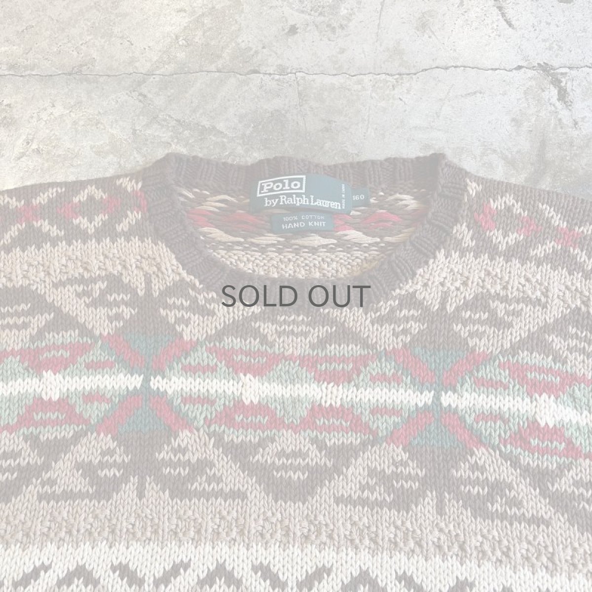 画像9: 【RALPH LAUREN】ALL OVER NATIVE PATTERN COTTON KNIT SWEATER / Ladies M(160) (9)