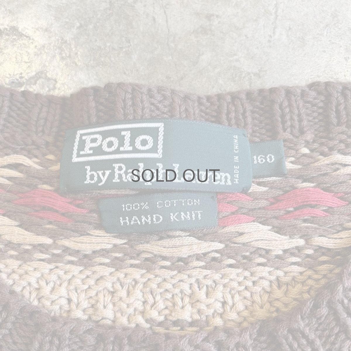 画像11: 【RALPH LAUREN】ALL OVER NATIVE PATTERN COTTON KNIT SWEATER / Ladies M(160) (11)