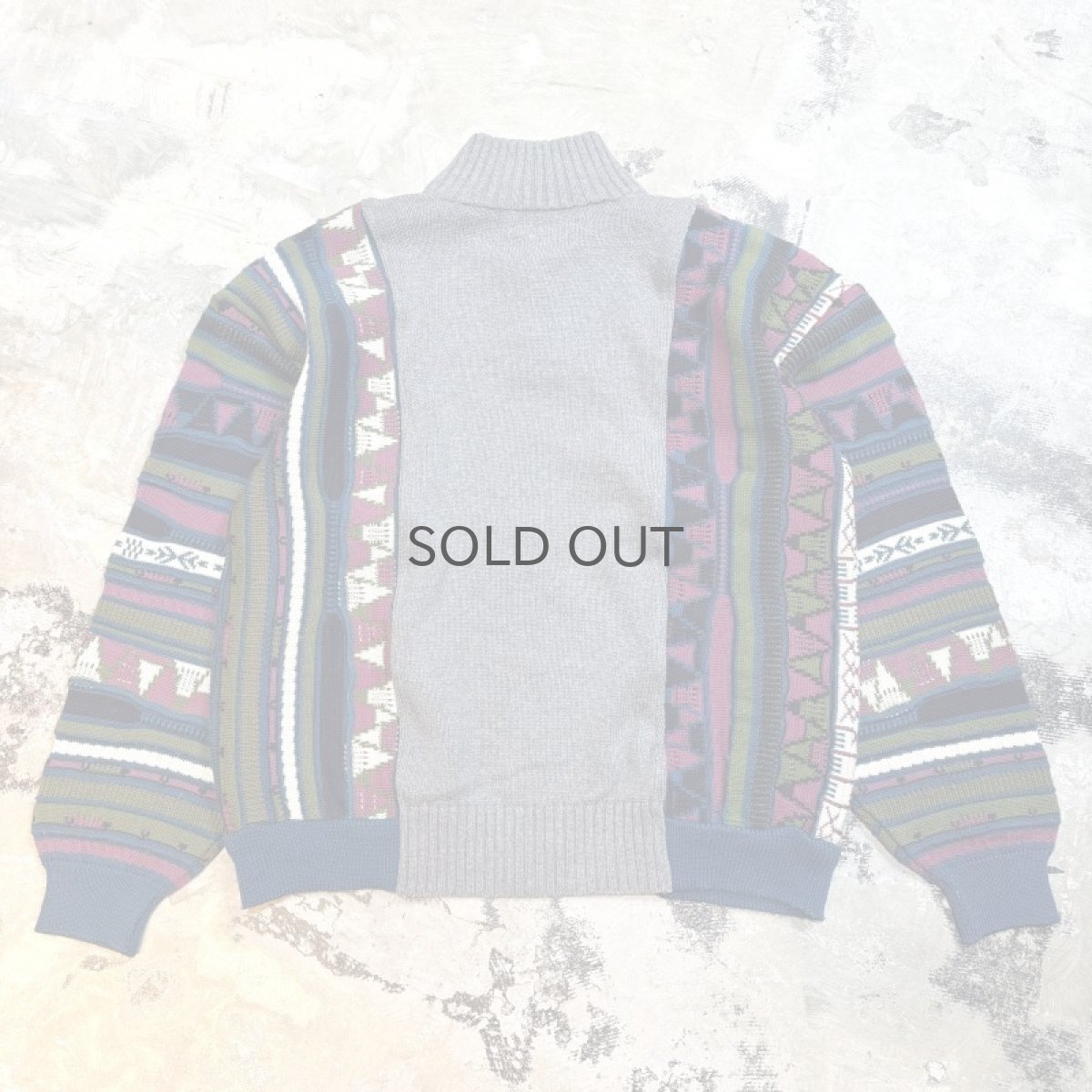 画像2: 【Wiz&Witch】"UNITED" ~RALPH LAUREN~ TWO FACE SWEATER / OS (2)