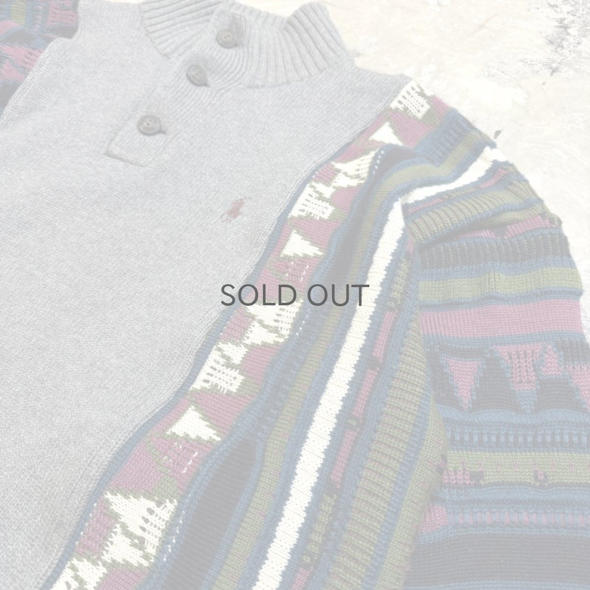 画像4: 【Wiz&Witch】"UNITED" ~RALPH LAUREN~ TWO FACE SWEATER / OS (4)