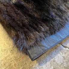 画像3: REAL FUR × LEATHER ZIP UP DESIGN VEST / Ladies M (3)