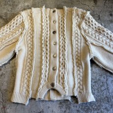 画像9: 【Wiz&Witch】"UNITED" PATCHWORK ALAN KNIT CARDIGAN / OS  (9)