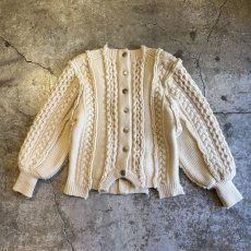 画像2: 【Wiz&Witch】"UNITED" PATCHWORK ALAN KNIT CARDIGAN / OS  (2)