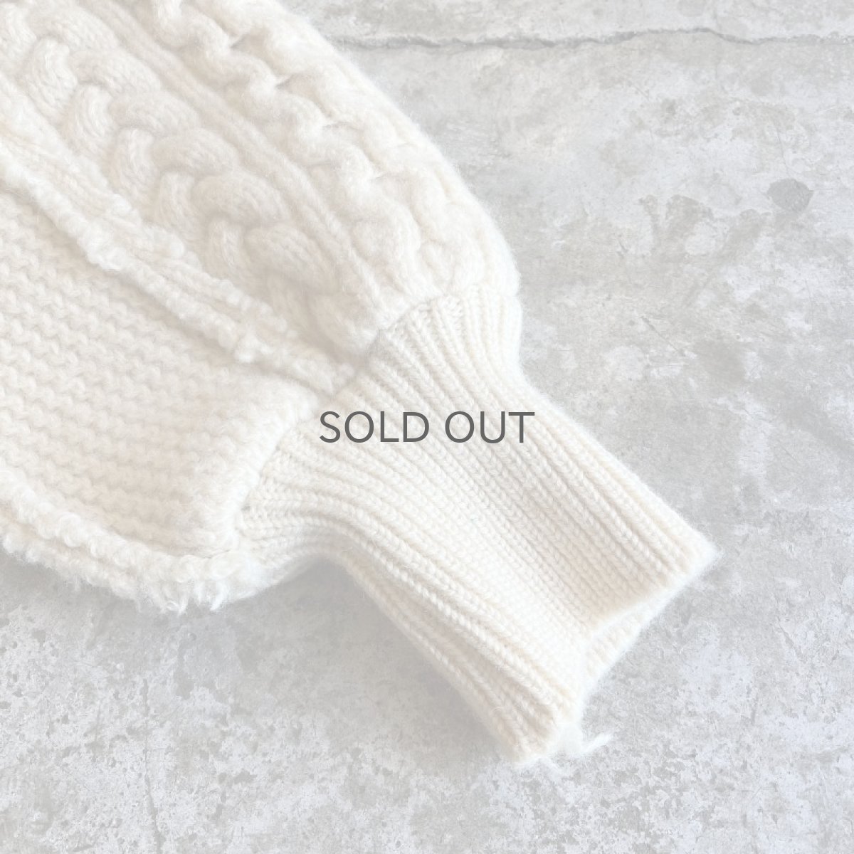 画像5: 【Wiz&Witch】"UNITED" PATCHWORK ALAN KNIT CARDIGAN / OS  (5)