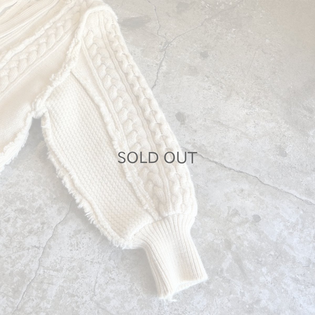 画像6: 【Wiz&Witch】"UNITED" PATCHWORK ALAN KNIT CARDIGAN / OS  (6)