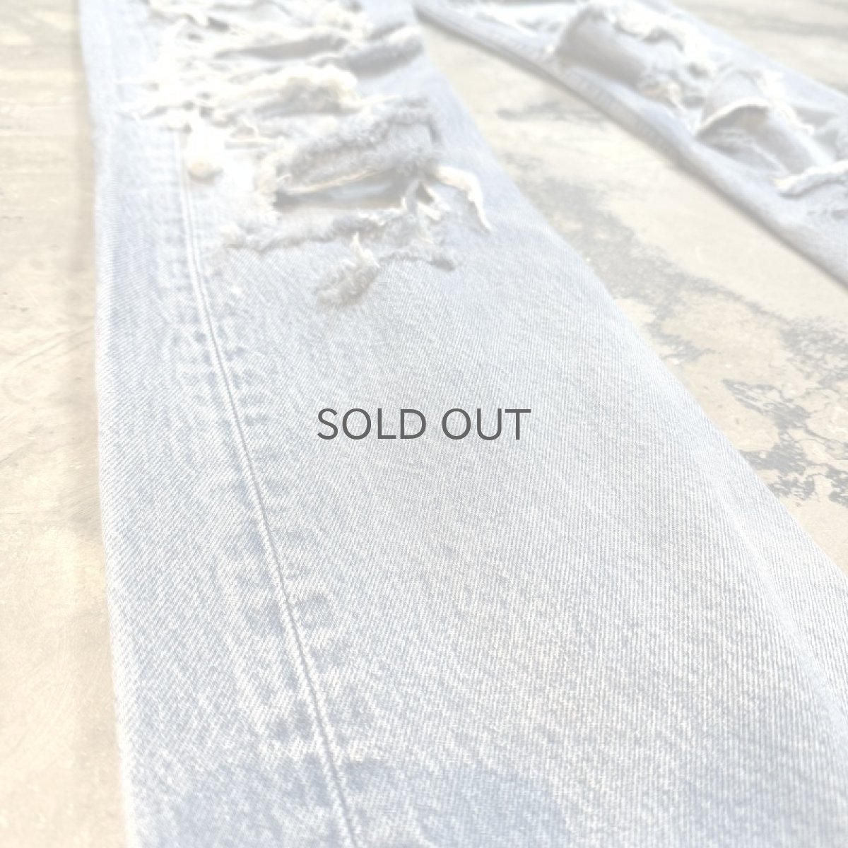 画像7: 90's【LEVI'S】501 GRUNGE DAMAGE DENIM PANTS / W32 / MADE IN USA (7)