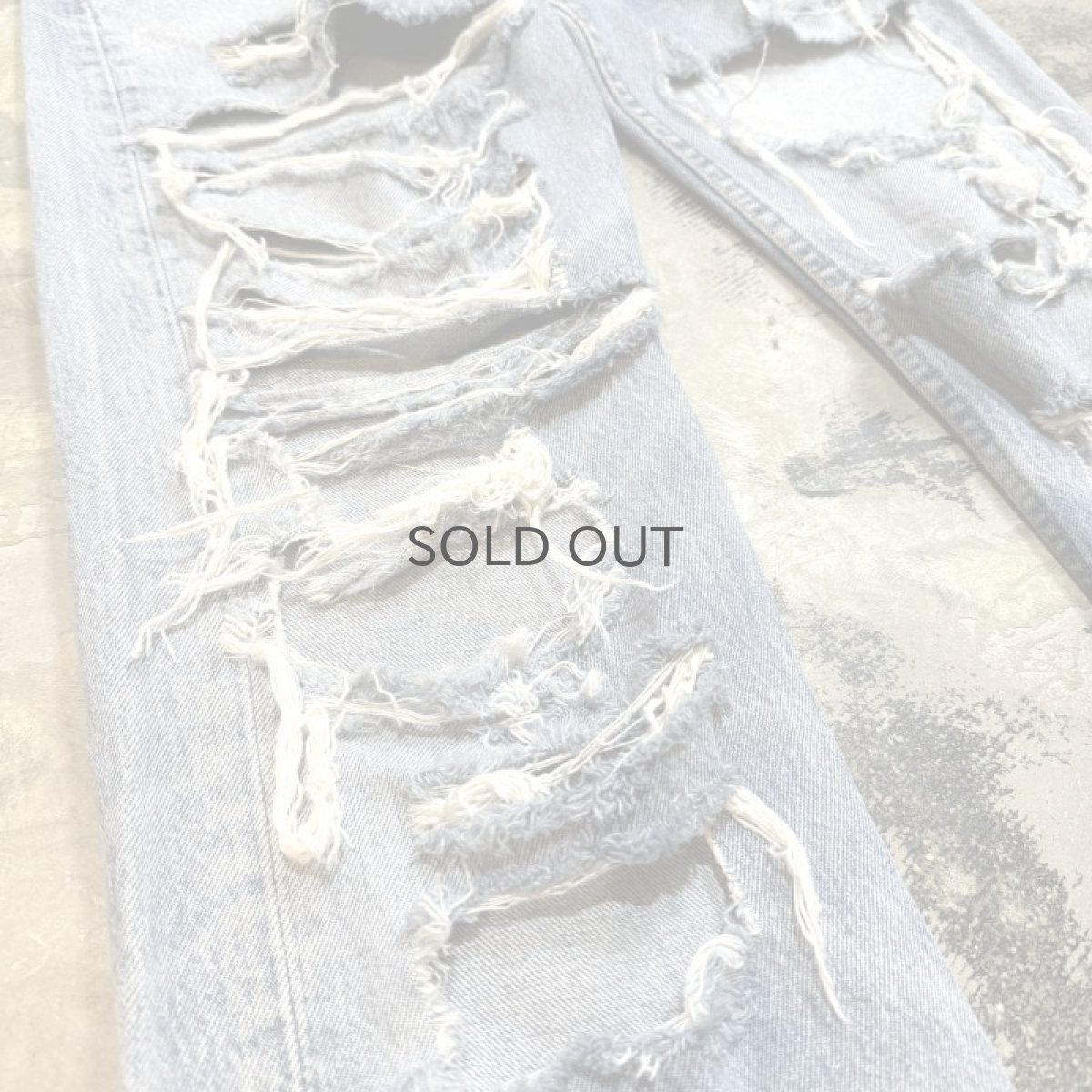 画像5: 90's【LEVI'S】501 GRUNGE DAMAGE DENIM PANTS / W32 / MADE IN USA (5)