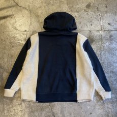 画像2: 【Wiz&Witch】"UNITED" TWO FACE SWEAT KNIT HOODIE / OS (2)