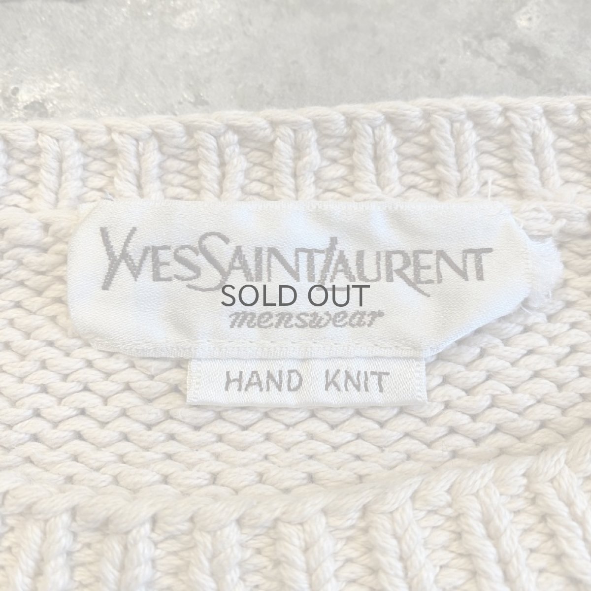 画像11: 90's【Yves Saint Laurent】ALL OVER PATTERN COTTON KNIT SWEATER / Ladies L (11)