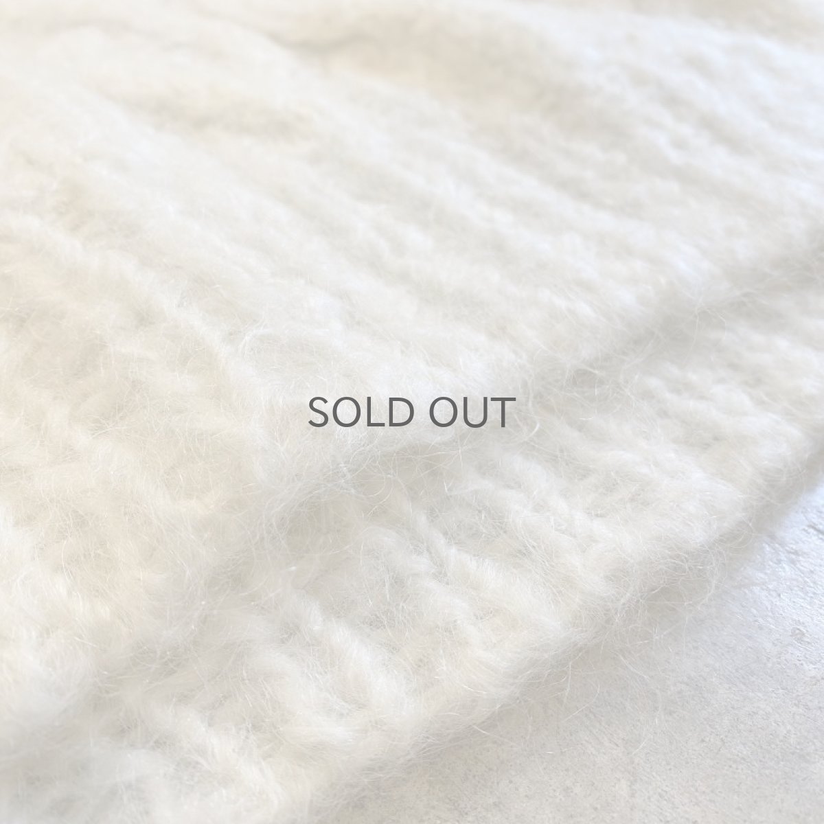 画像10: V NECK DESIGN MOHAIR KNIT BIG SWEATER / Ladies L (10)