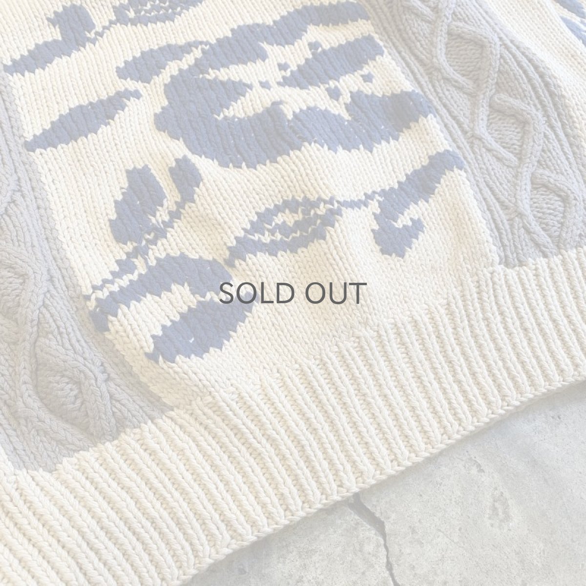 画像8: 90's【Yves Saint Laurent】ALL OVER PATTERN COTTON KNIT SWEATER / Ladies L (8)