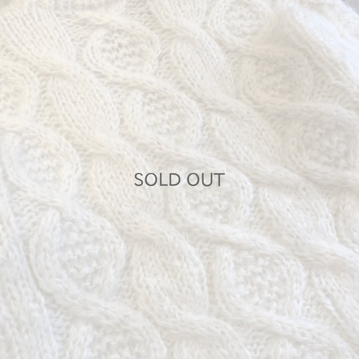 画像8: V NECK DESIGN MOHAIR KNIT BIG SWEATER / Ladies L (8)