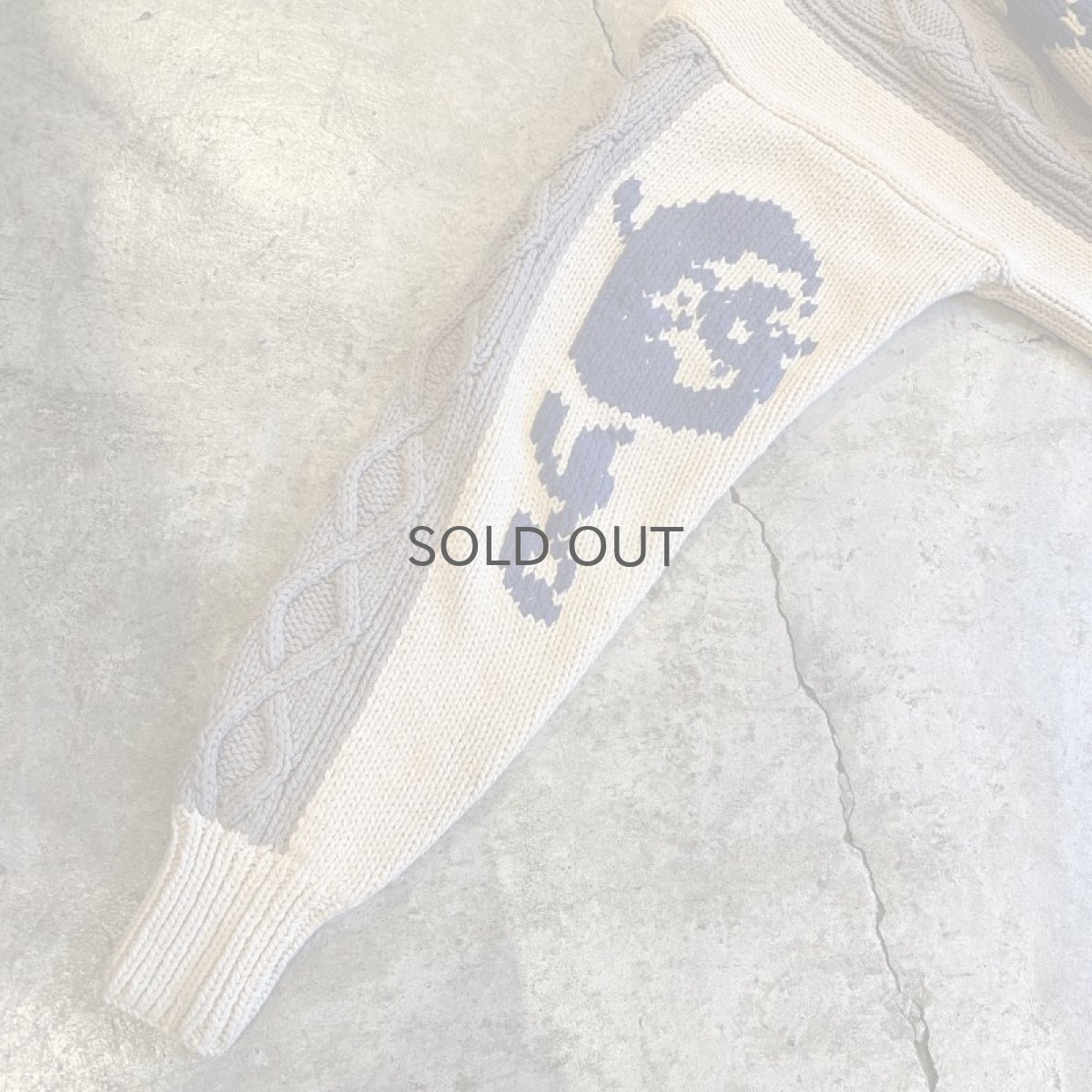 画像6: 90's【Yves Saint Laurent】ALL OVER PATTERN COTTON KNIT SWEATER / Ladies L (6)