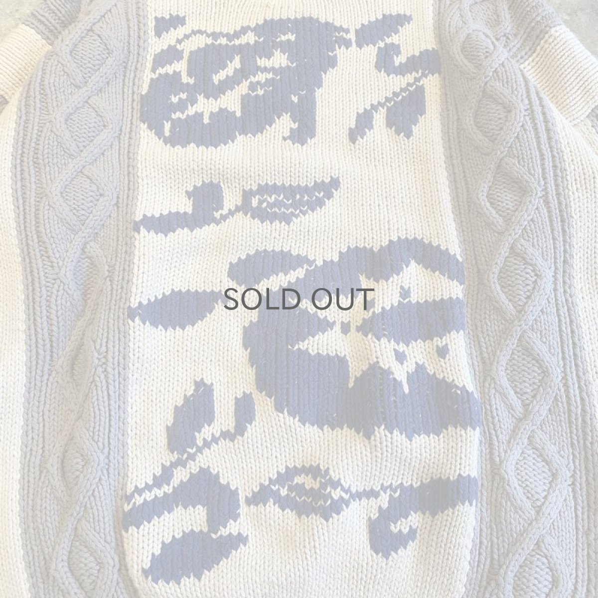画像5: 90's【Yves Saint Laurent】ALL OVER PATTERN COTTON KNIT SWEATER / Ladies L (5)