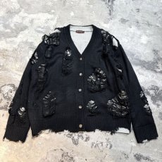 画像1: 【Wiz&Witch】"DIRTY BEAUTIFUL" GRUNGE KNIT CARDIGAN / OS (1)