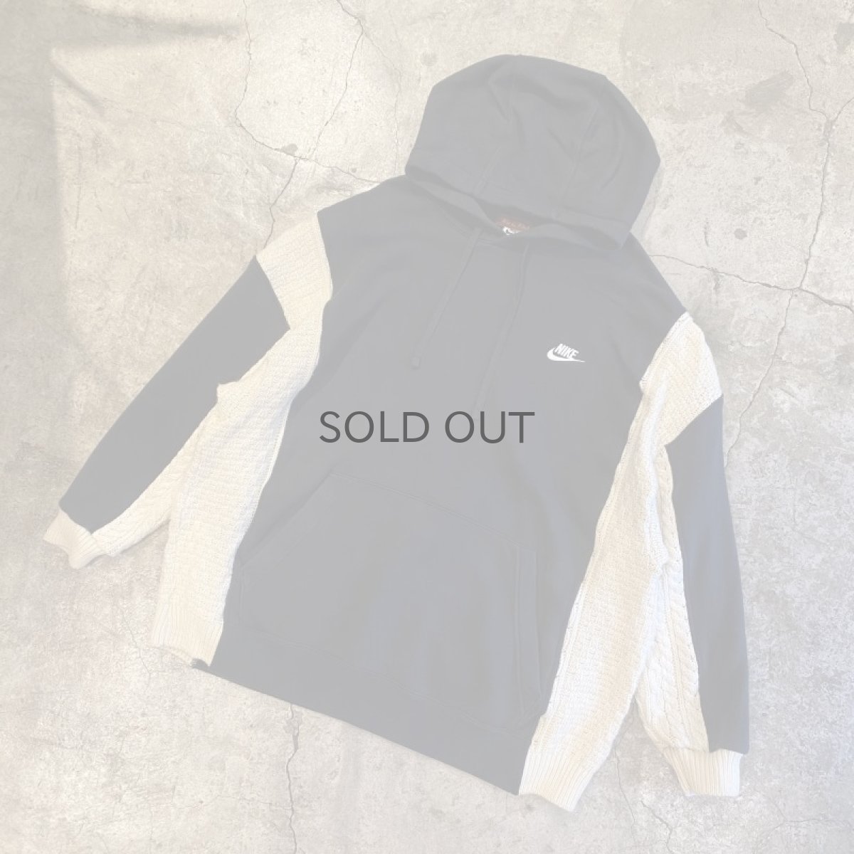 画像4: 【Wiz&Witch】"UNITED" TWO FACE SWEAT KNIT HOODIE / OS (4)