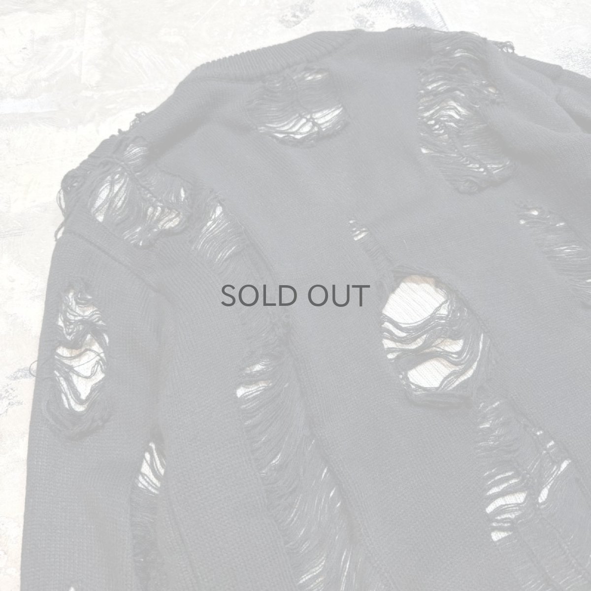 画像9: 【Wiz&Witch】"DIRTY BEAUTIFUL" GRUNGE KNIT CARDIGAN / OS (9)