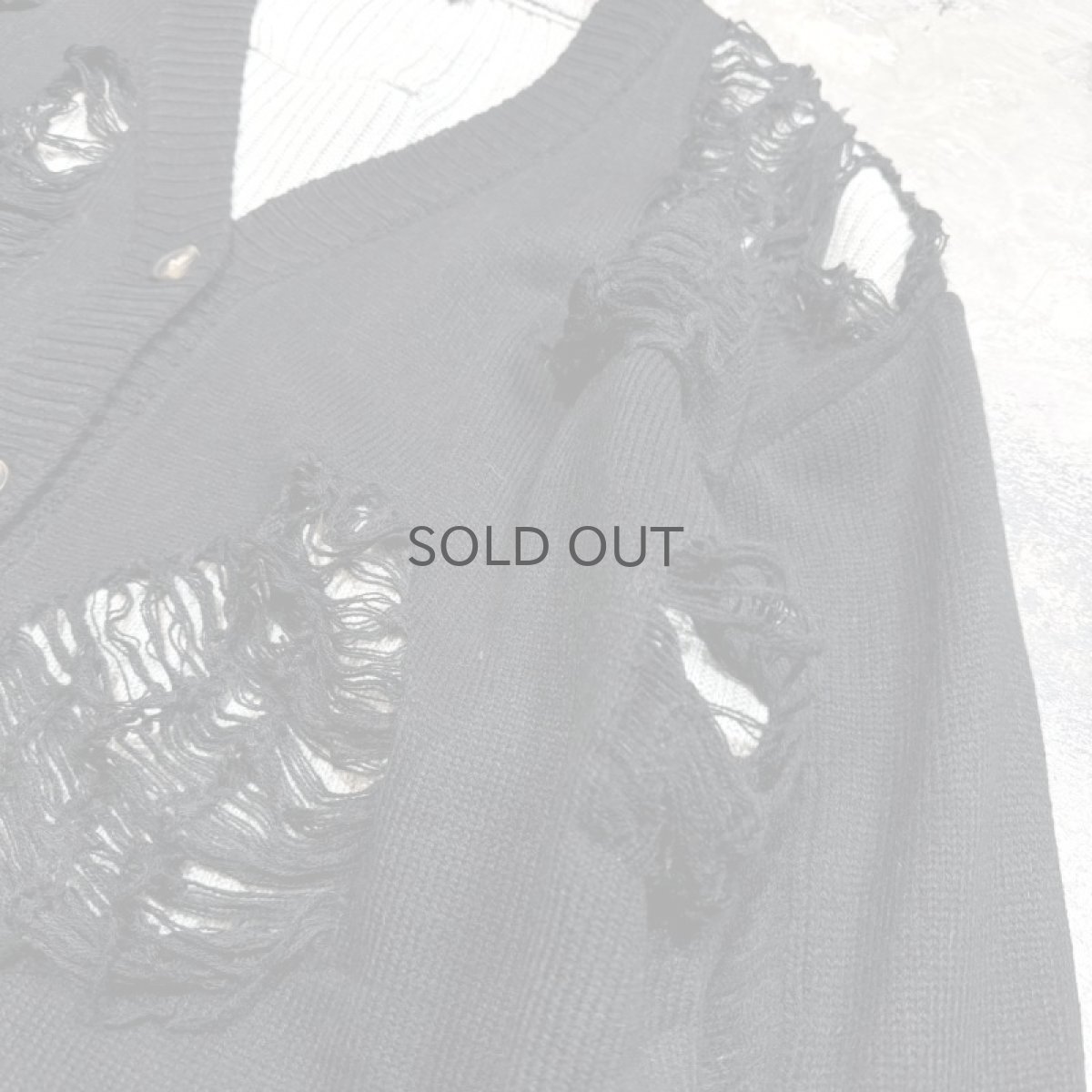 画像4: 【Wiz&Witch】"DIRTY BEAUTIFUL" GRUNGE KNIT CARDIGAN / OS (4)