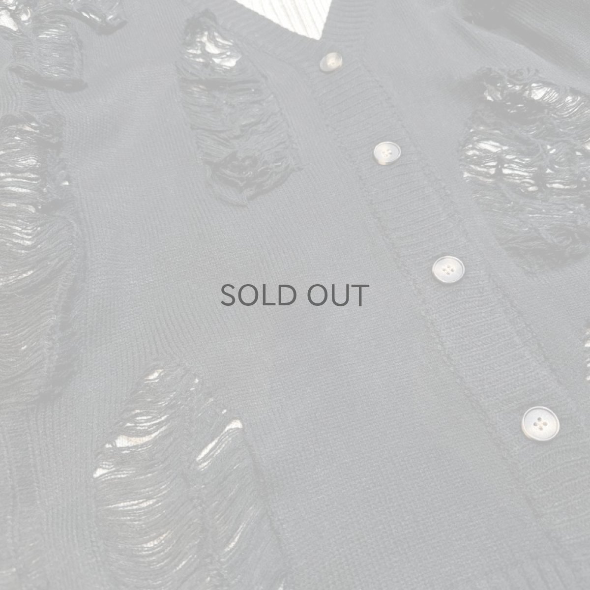 画像5: 【Wiz&Witch】"DIRTY BEAUTIFUL" GRUNGE KNIT CARDIGAN / OS (5)