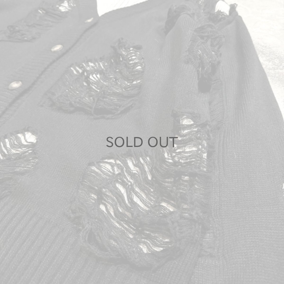 画像6: 【Wiz&Witch】"DIRTY BEAUTIFUL" GRUNGE KNIT CARDIGAN / OS (6)