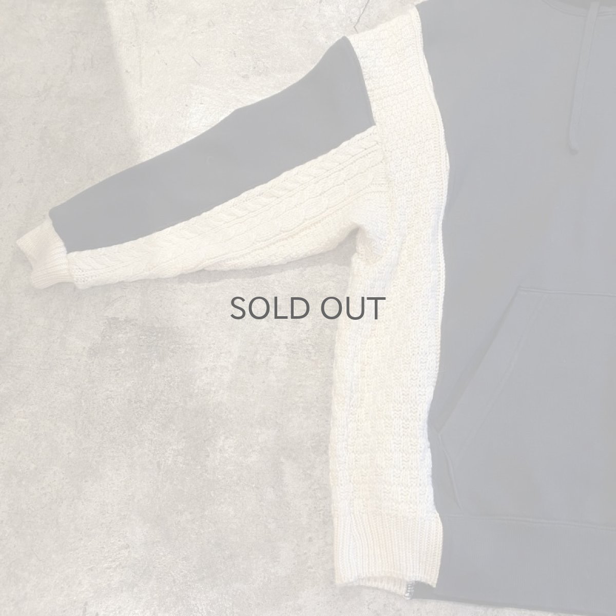 画像9: 【Wiz&Witch】"UNITED" TWO FACE SWEAT KNIT HOODIE / OS (9)