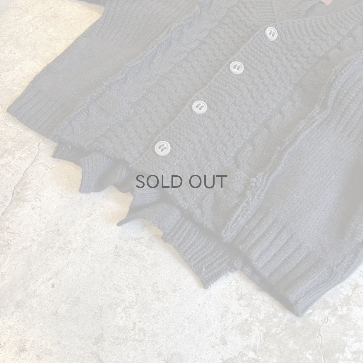 画像4: 【Wiz&Witch】"UNITED" PATCHWORK ALAN KNIT CARDIGAN / OS  (4)