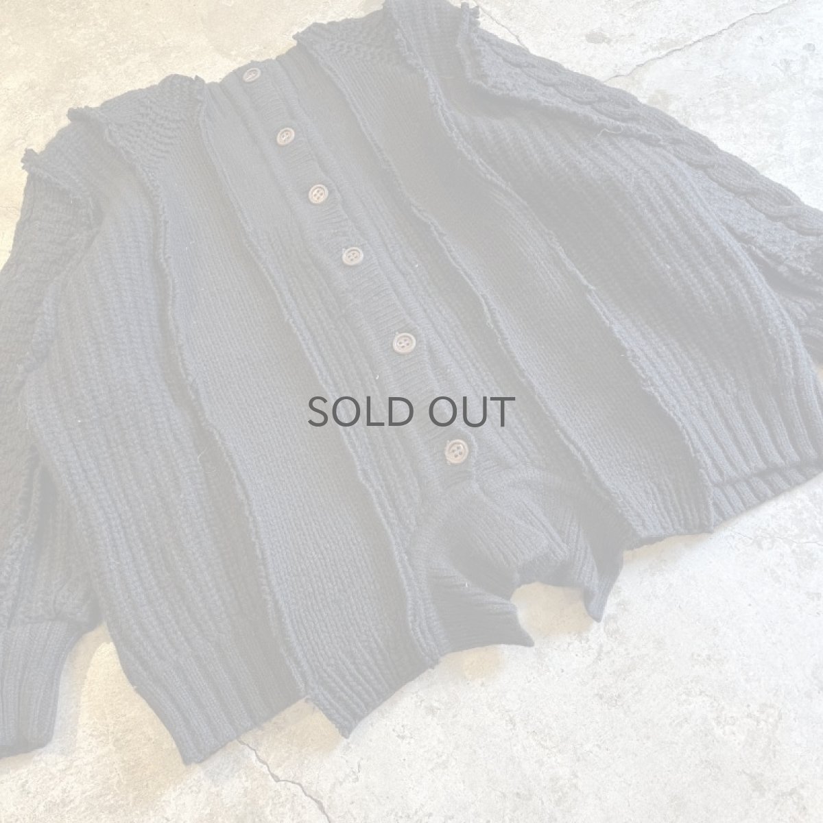 画像9: 【Wiz&Witch】"UNITED" PATCHWORK ALAN KNIT CARDIGAN / OS  (9)