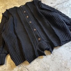 画像9: 【Wiz&Witch】"UNITED" PATCHWORK ALAN KNIT CARDIGAN / OS  (9)