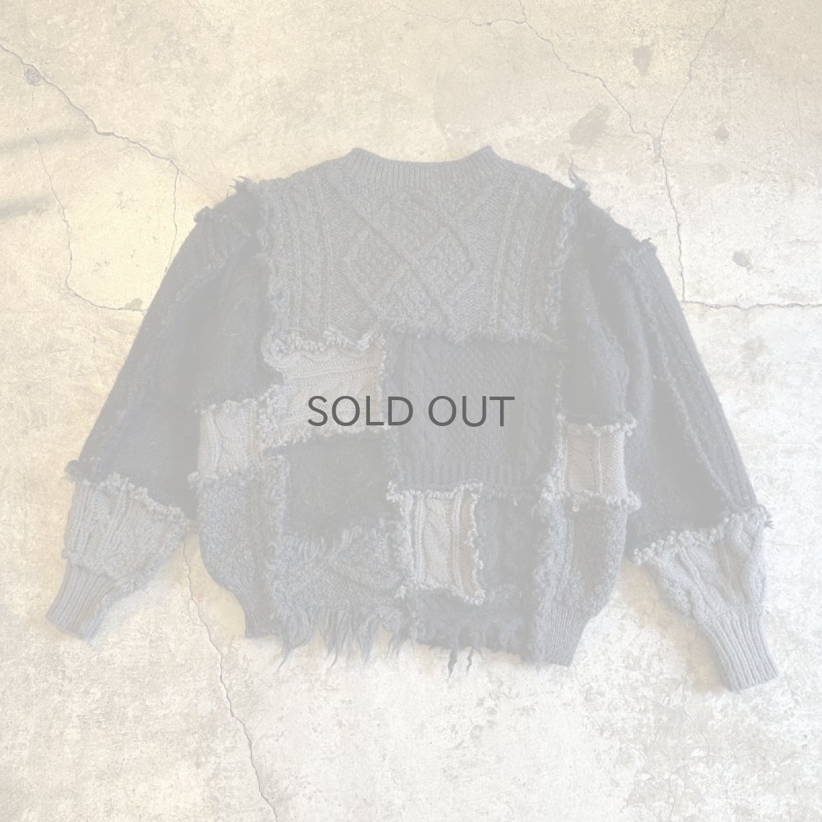 画像2: 【Wiz&Witch】"UNITED" PATCHWORK ALAN KNIT / OS (2)