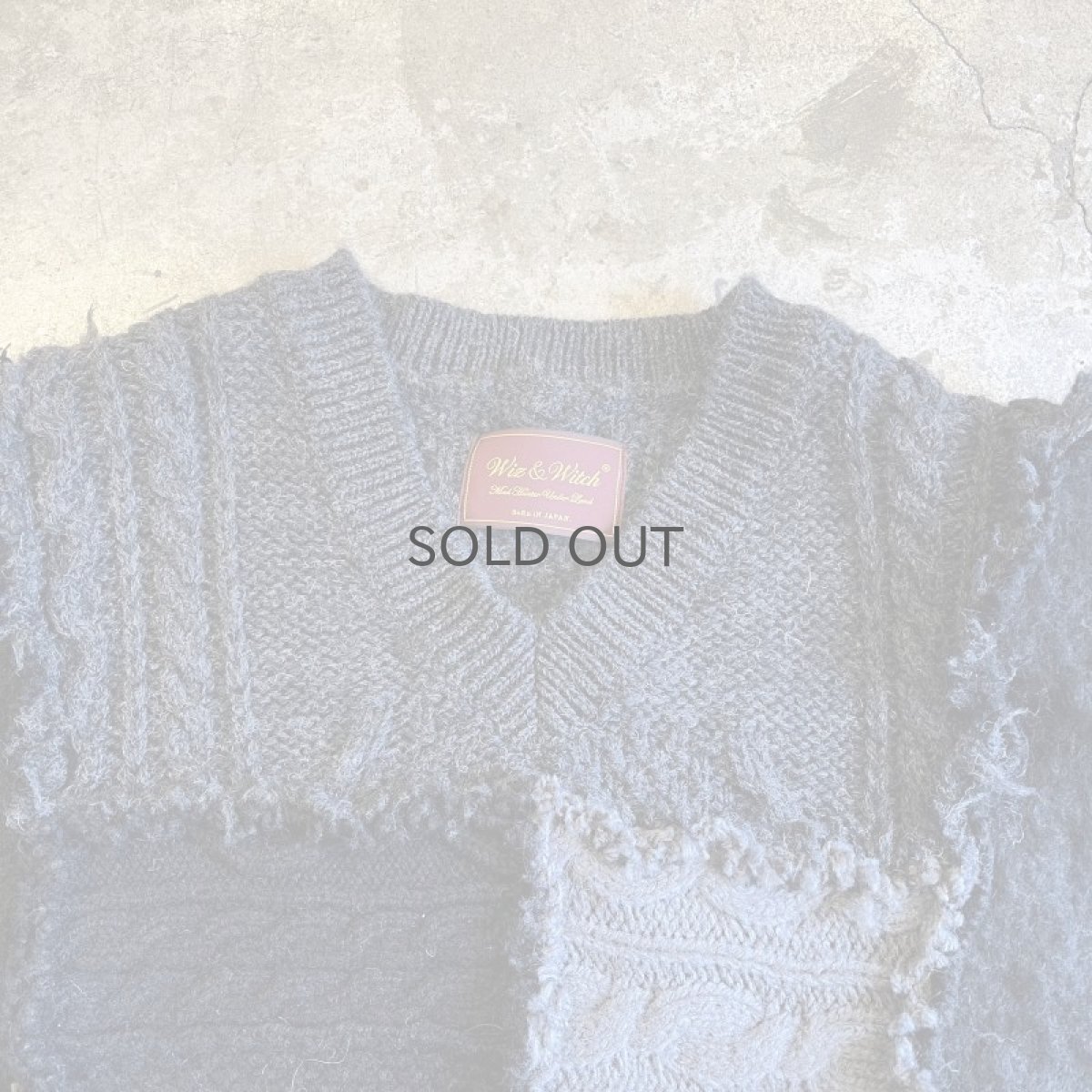 画像10: 【Wiz&Witch】"UNITED" PATCHWORK ALAN KNIT / OS (10)