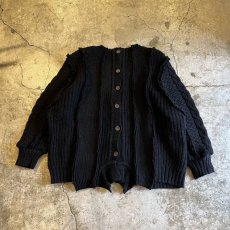 画像2: 【Wiz&Witch】"UNITED" PATCHWORK ALAN KNIT CARDIGAN / OS  (2)