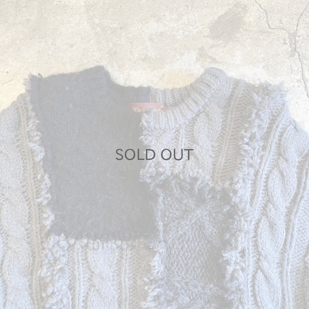 画像9: 【Wiz&Witch】"UNITED" PATCHWORK ALAN KNIT / OS (9)