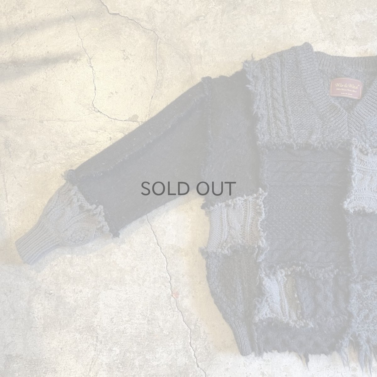 画像9: 【Wiz&Witch】"UNITED" PATCHWORK ALAN KNIT / OS (9)