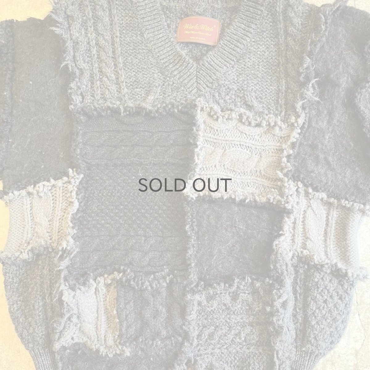 画像7: 【Wiz&Witch】"UNITED" PATCHWORK ALAN KNIT / OS (7)