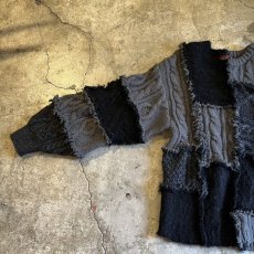 画像8: 【Wiz&Witch】"UNITED" PATCHWORK ALAN KNIT / OS (8)