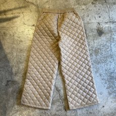 画像2: BEIGE COLOR DESIGN QUILTING PANTS / W24~W31 (2)