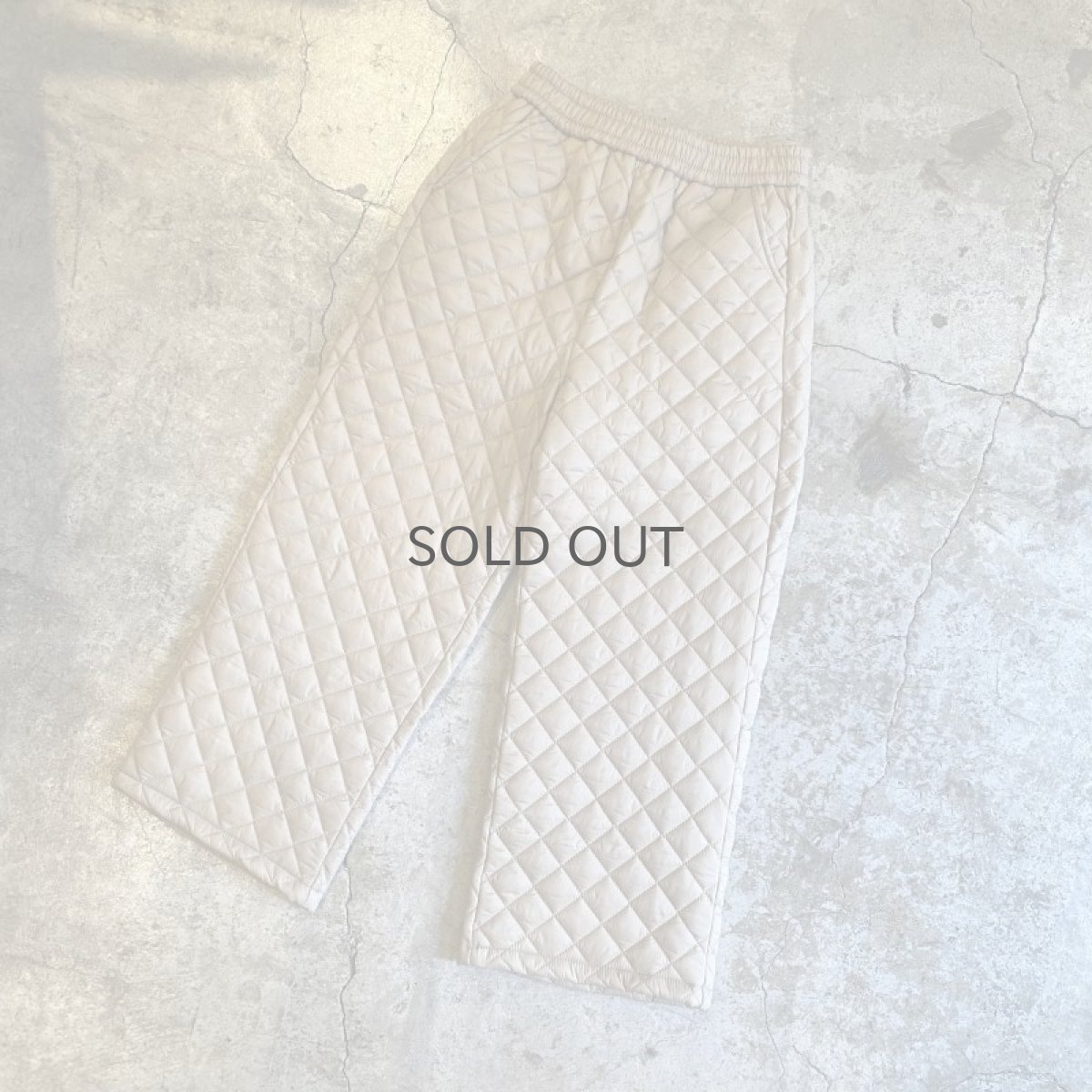 画像4: BEIGE COLOR DESIGN QUILTING PANTS / W24~W31 (4)
