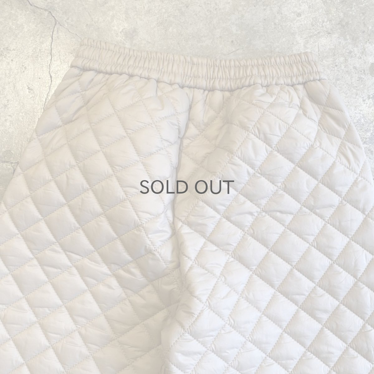 画像9: BEIGE COLOR DESIGN QUILTING PANTS / W24~W31 (9)
