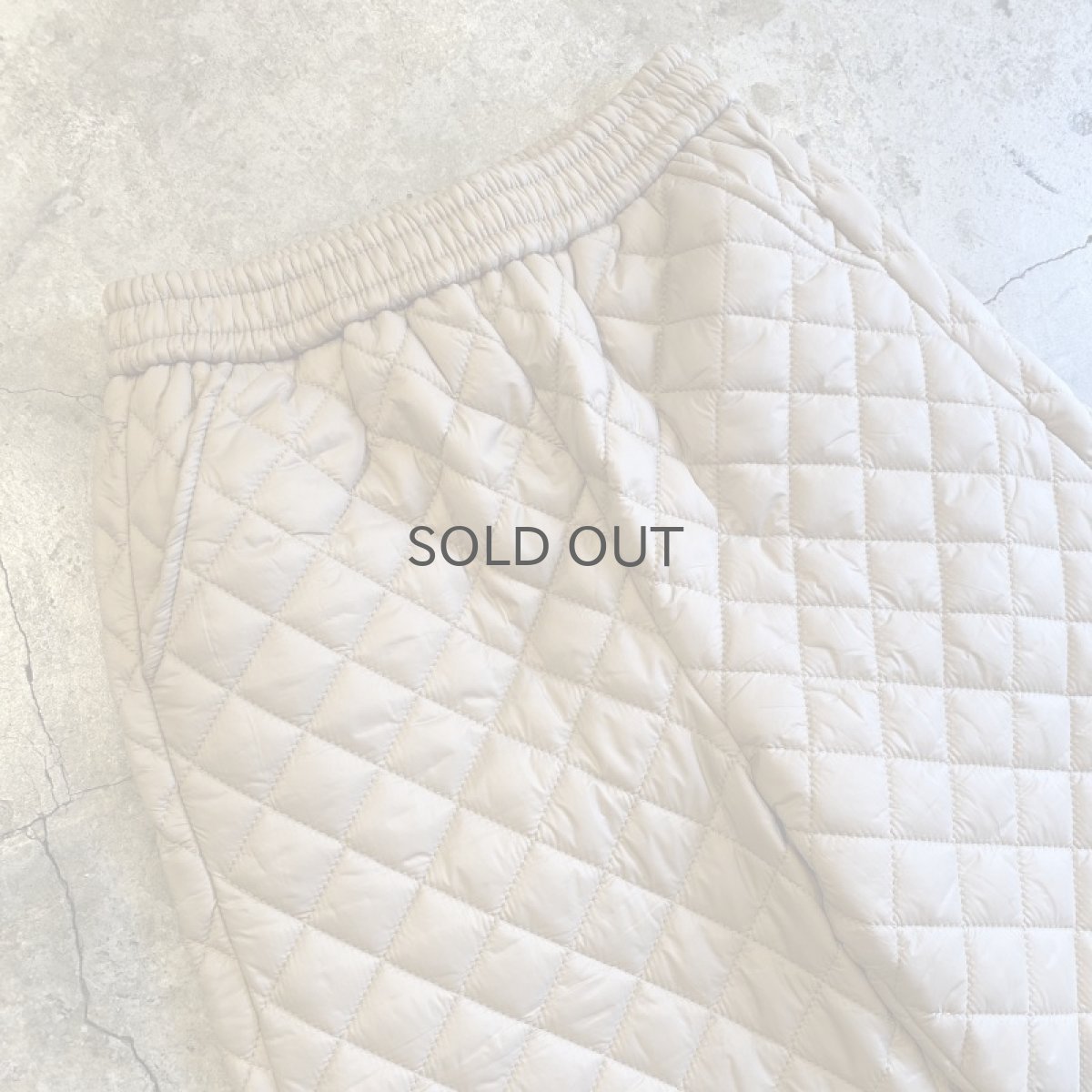 画像3: BEIGE COLOR DESIGN QUILTING PANTS / W24~W31 (3)