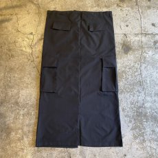 画像2: FRONT SLIT NYLON CARGO DESIGN SKIRT / FREE~W35 (2)