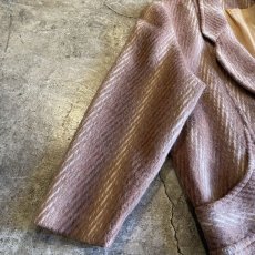 画像7: THREE TONE COLOR DESIGN WOOL DOUBLE JACKET / Ladies L (7)