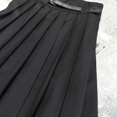 画像4: 【WONDERGROUND】PLEATED WITH BELT SKIRT / OS (4)