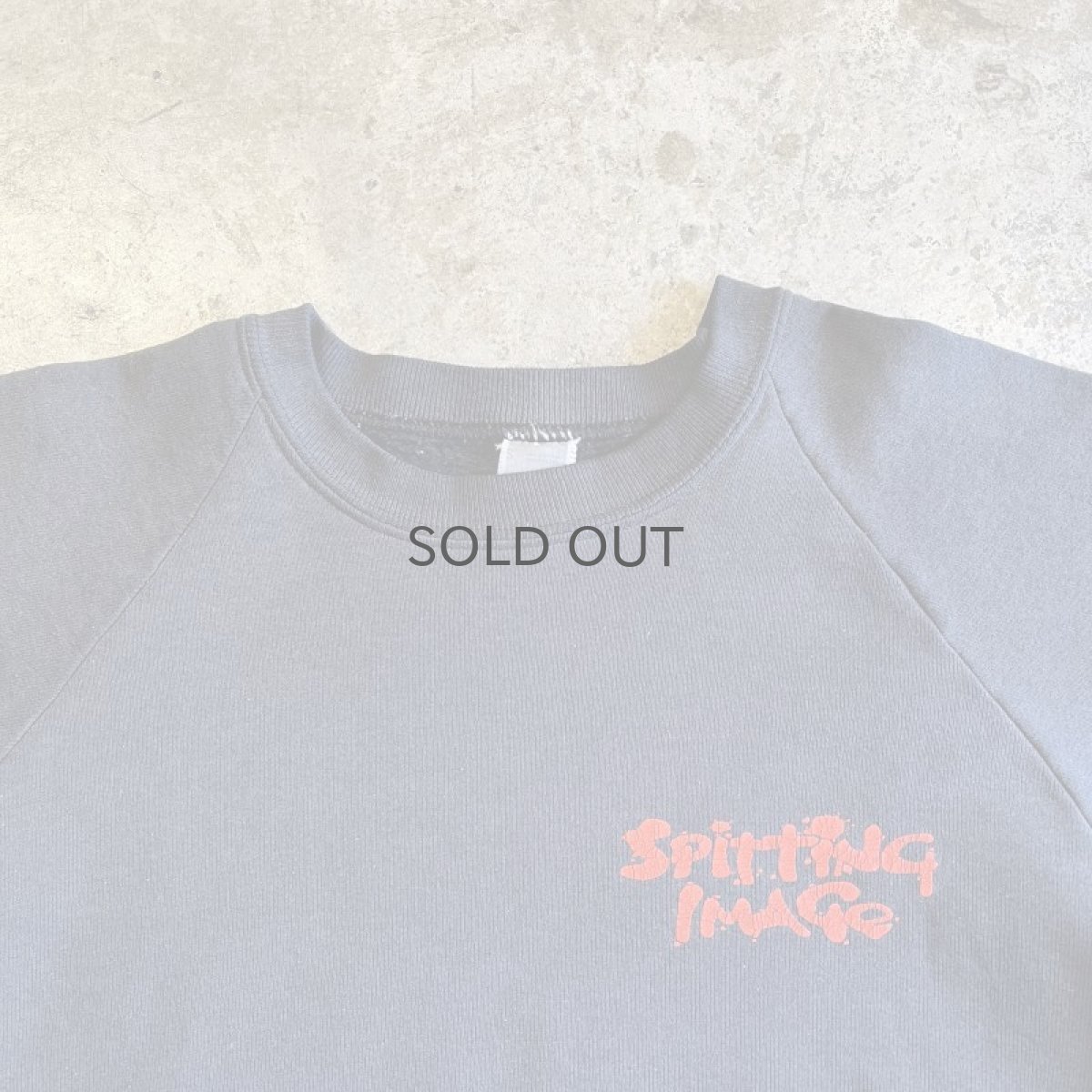 画像7: POINT COLOR LOGO PRINTED DESIGN L/S SWEAT / Ladies M(S) / MADE IN USA (7)