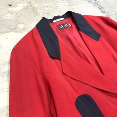 画像3: JIGSAW PUZZLE PATTERN TAILORED JACKET / Mens M (3)