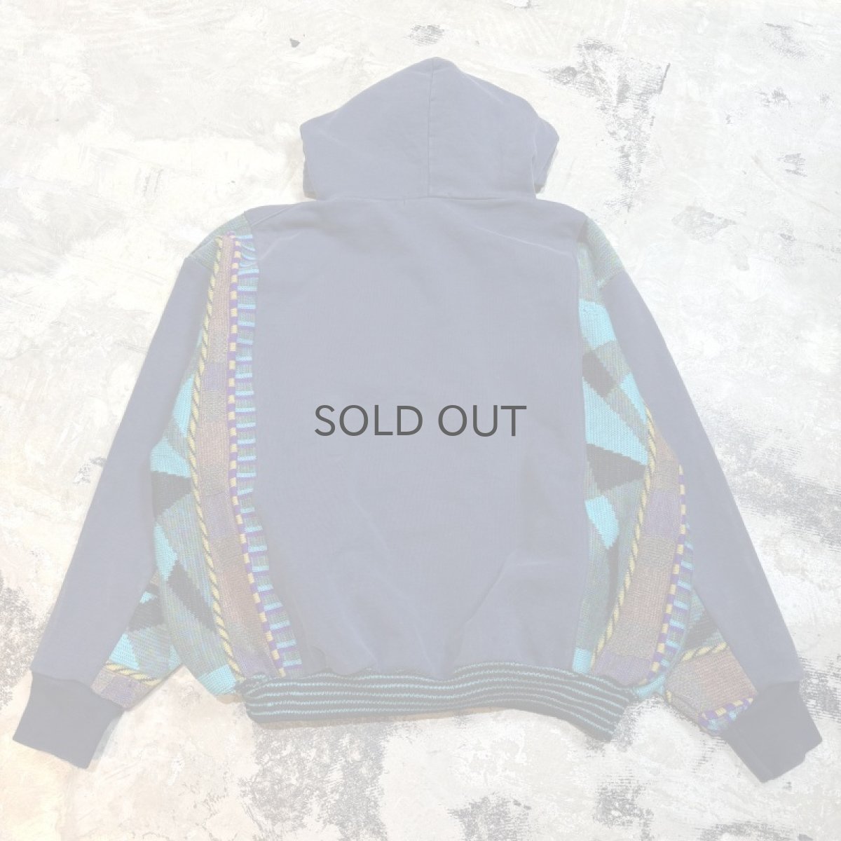 画像2: 【Wiz&Witch】"UNITED" TWO FACE COLLAGE HOODIE / OS (2)